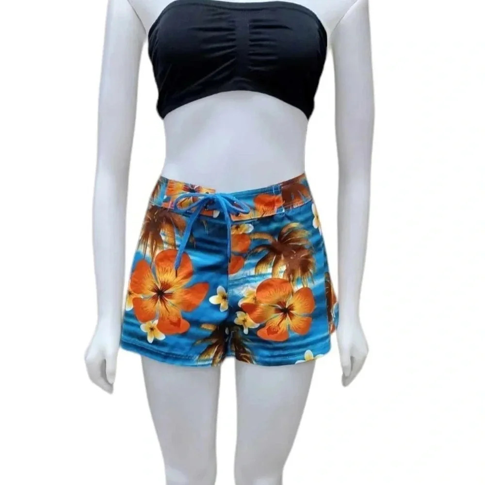 Isabella Tropical Floral Lined Board Shorts Size XL